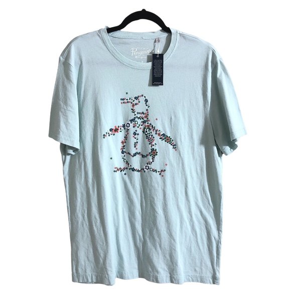 NWT Penguin By Munsingwear Floral Graphic Pete Tee Large - Picture 1 of 6